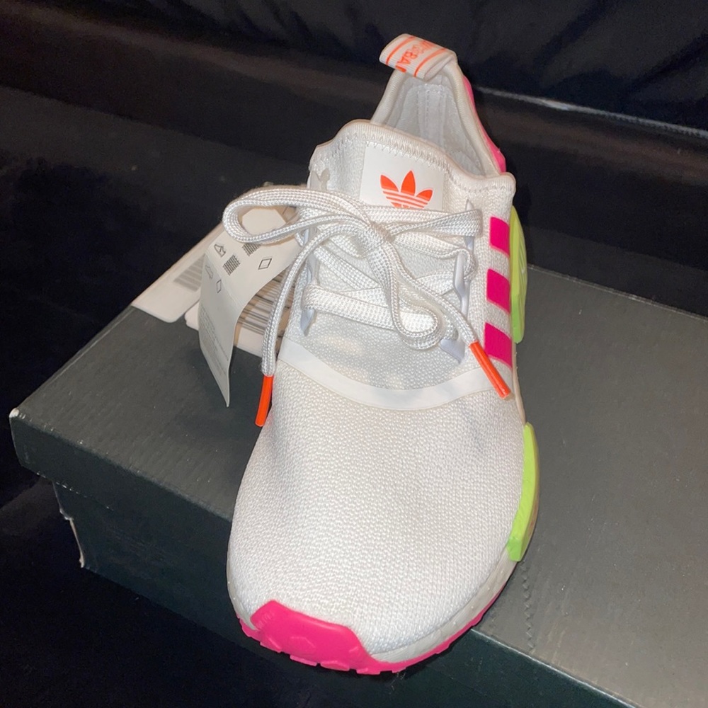 Pink & White Adidas